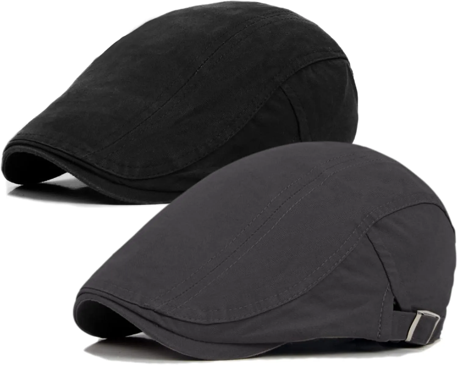 Newsboy Cap for Men Flat Hats Adjustable Breathable Irish Caps Cabbie Ivy Driving Hunting Sport Golf Outdoor