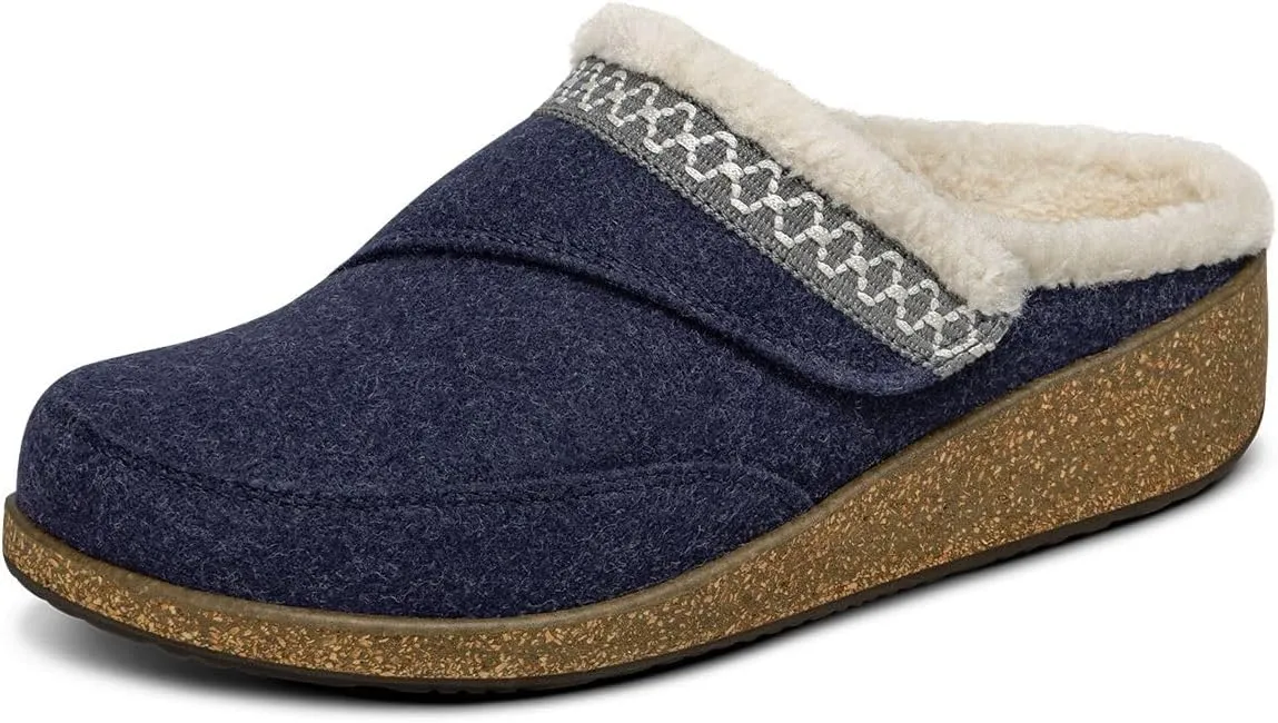 Orthofeet Women's Orthopedic Slippers for Plantar Fasciitis Relief Clara