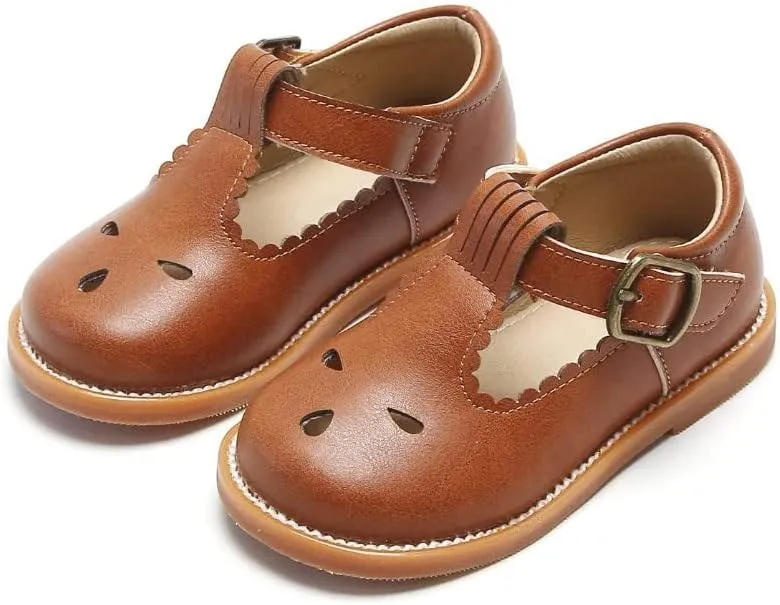 Otter MOMO Toddler/Little Girls Mary Jane Slip-on School Uniform Party Dress Shoes