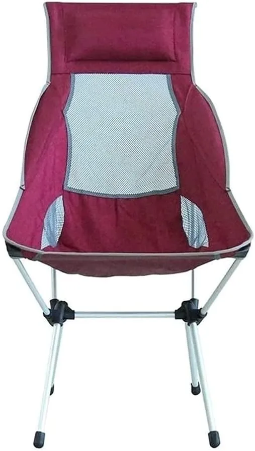 Outdoor Camp Chair Portable Moon Fishing Stool Leisure Backrest Aviation Aluminum Alloy for Camping s