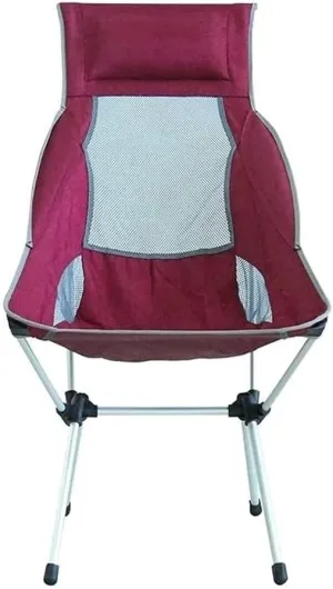 Outdoor Camp Chair Portable Moon Fishing Stool Leisure Backrest Aviation Aluminum Alloy for Camping s