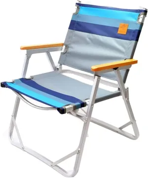 Outdoor Chair Folding Camping Chair Outdoor Ultra-Light Aluminum Alloy Folding Leisure Chair Camping Barbecue Canvas Portable Recliner Camping Chair Foldable Chair