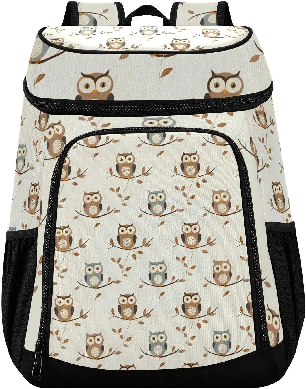Owl Forest Little Animal Cooler Backpack Cooler Insulated Leak Proof Lunch Backpack 36 Cans Waterproof Soft for Men Women Picnic Hiking Camping Beach