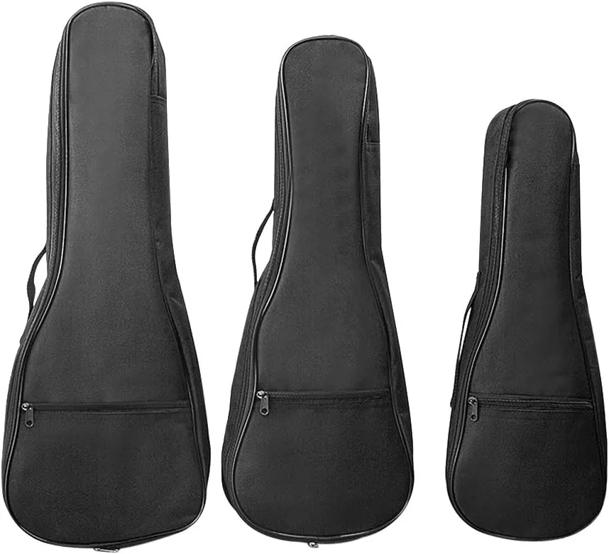 Oxford 26 Inch Padded Acoustic Guitar Backpack Water-Resistant Thick Gig Bag Soft Cover Black Electric Guitar Gear Bag Kids Guitar Travel Case Dual Adjustable Shoulder Strap Bag with Zipper