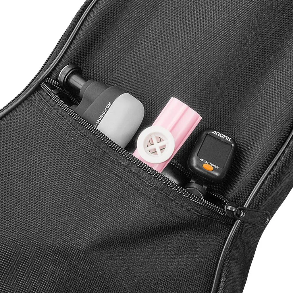 Oxford 26 Inch Padded Acoustic Guitar Backpack Water-Resistant Thick Gig Bag Soft Cover Black Electric Guitar Gear Bag Kids Guitar Travel Case Dual Adjustable Shoulder Strap Bag with Zipper