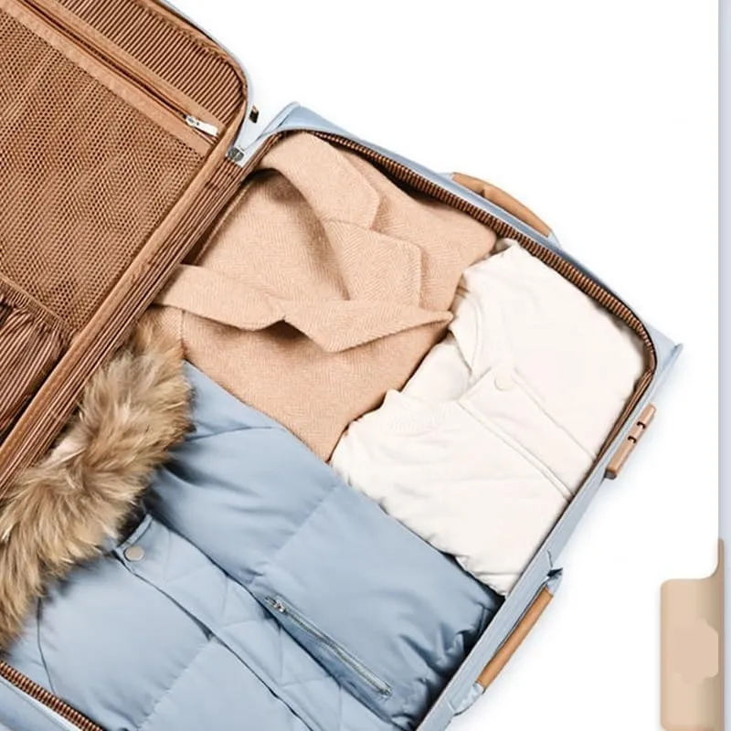 Oxford Cloth Lightweight Suitcase 20 "canvas Soft Small Pull Rod 24 Travel Case Female Universal Wheel 28 Luggage Travel Bag Luggage Sets(Color-2,24Inches 600mm)