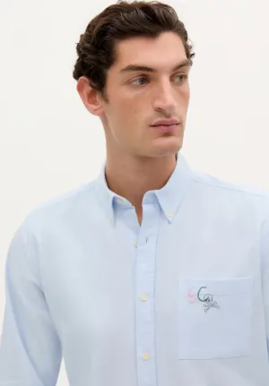 OXFORD SHIRT WITH EMBROIDERED POCKET