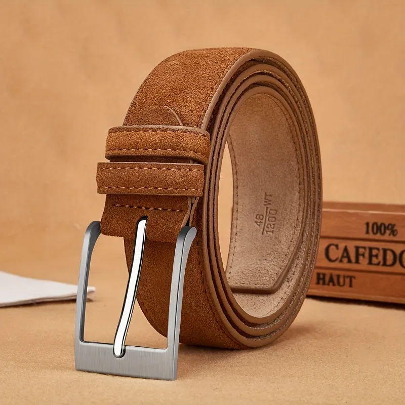 Oyifan Soft Fleece Oxford Fabric Belt Vintage Style Men's Dress and Jeans Belt
