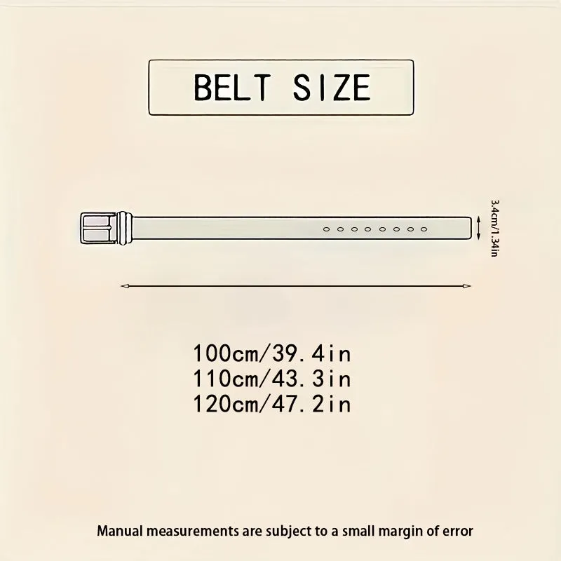 Oyifan Soft Fleece Oxford Fabric Belt Vintage Style Men's Dress and Jeans Belt