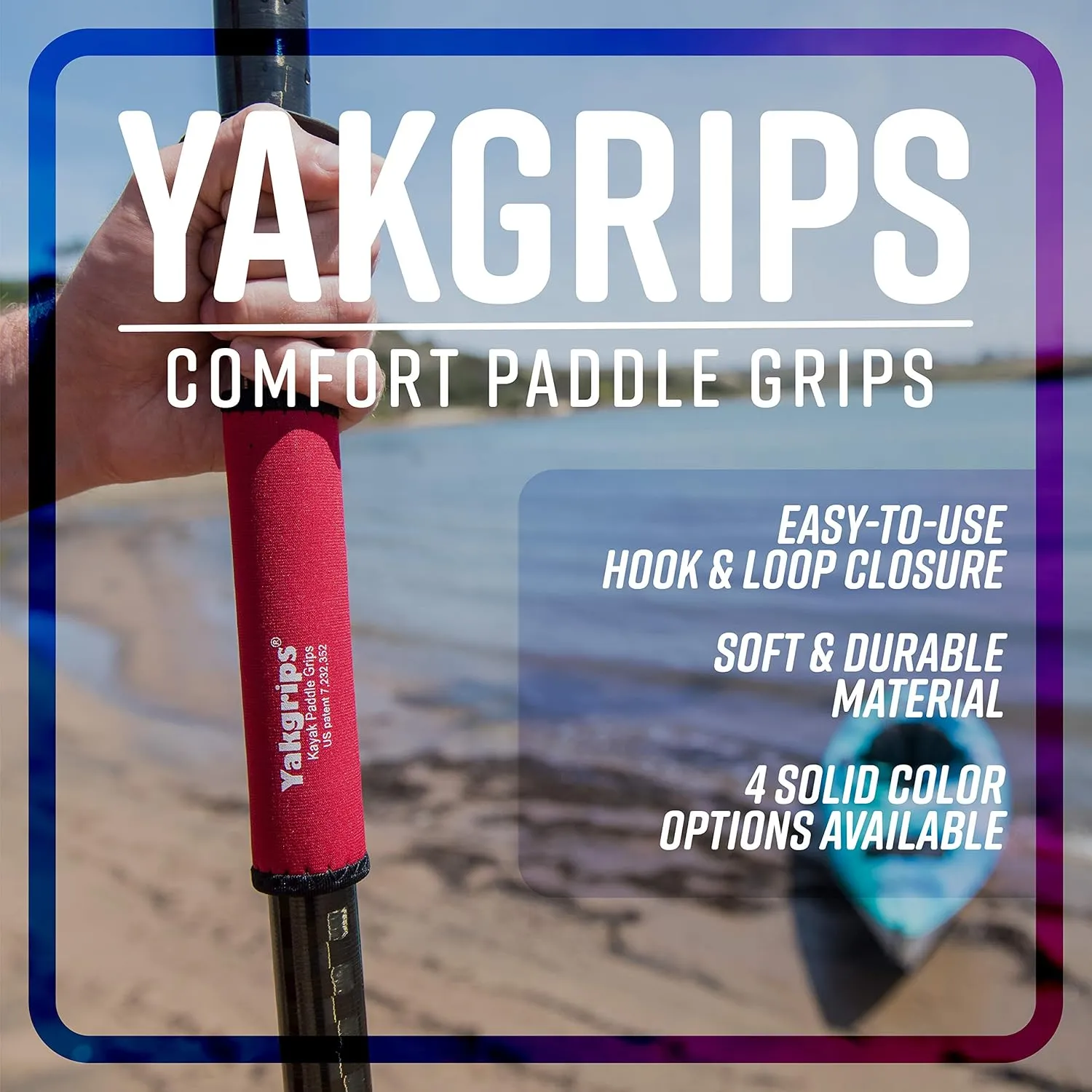 Paddle Grips for Solid Shaft Kayak Paddle, Kayaking Accessories, Non-Slip Grip, Blister Prevention - Cascade Creek