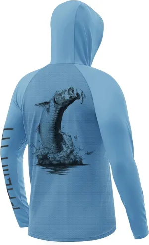 Palmyth Fishing Hoodie for Men UPF 50  Sun Protection Long Sleeve UV Shirts Breathable Quick-Dry