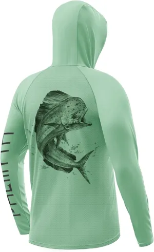 Palmyth Fishing Hoodie for Men UPF 50  Sun Protection Long Sleeve UV Shirts Breathable Quick-Dry
