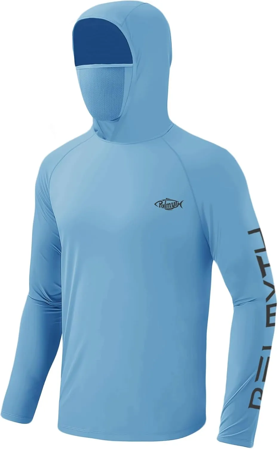 Palmyth Fishing Hoodie for Men UPF 50  Sun Protection Long Sleeve UV Shirts Breathable Quick-Dry