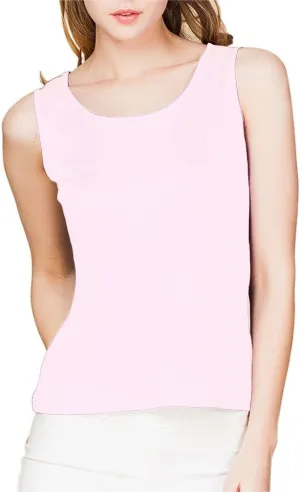 Paradise Silk 100% Silk Knit Women's Sleeveless Tank Top