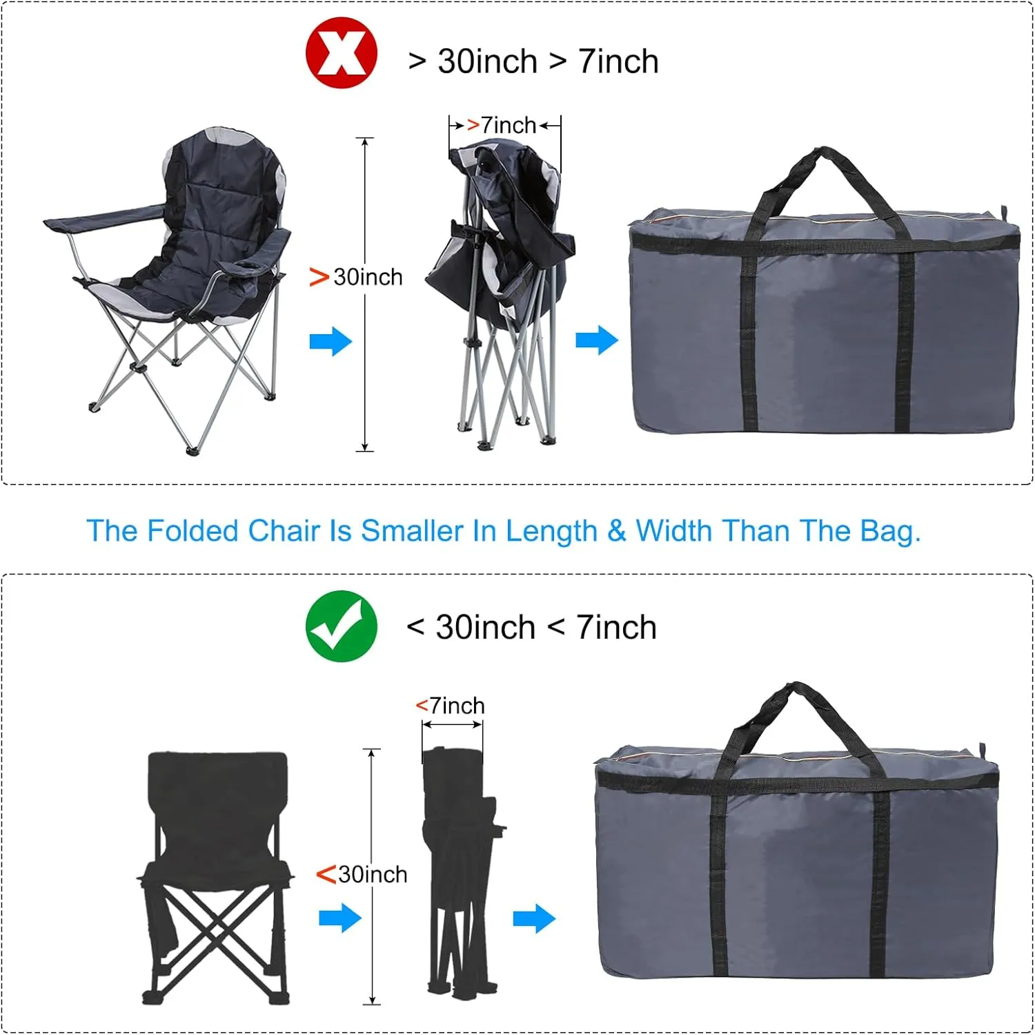 PATIKIL 29" Large Moving Bag for Travel, 210D Oxford Waterproof Storage Bag with Double Zippers Duffle Bag for Storage Packing Home Traveling Camping, Gray (29"x9.8"x19")
