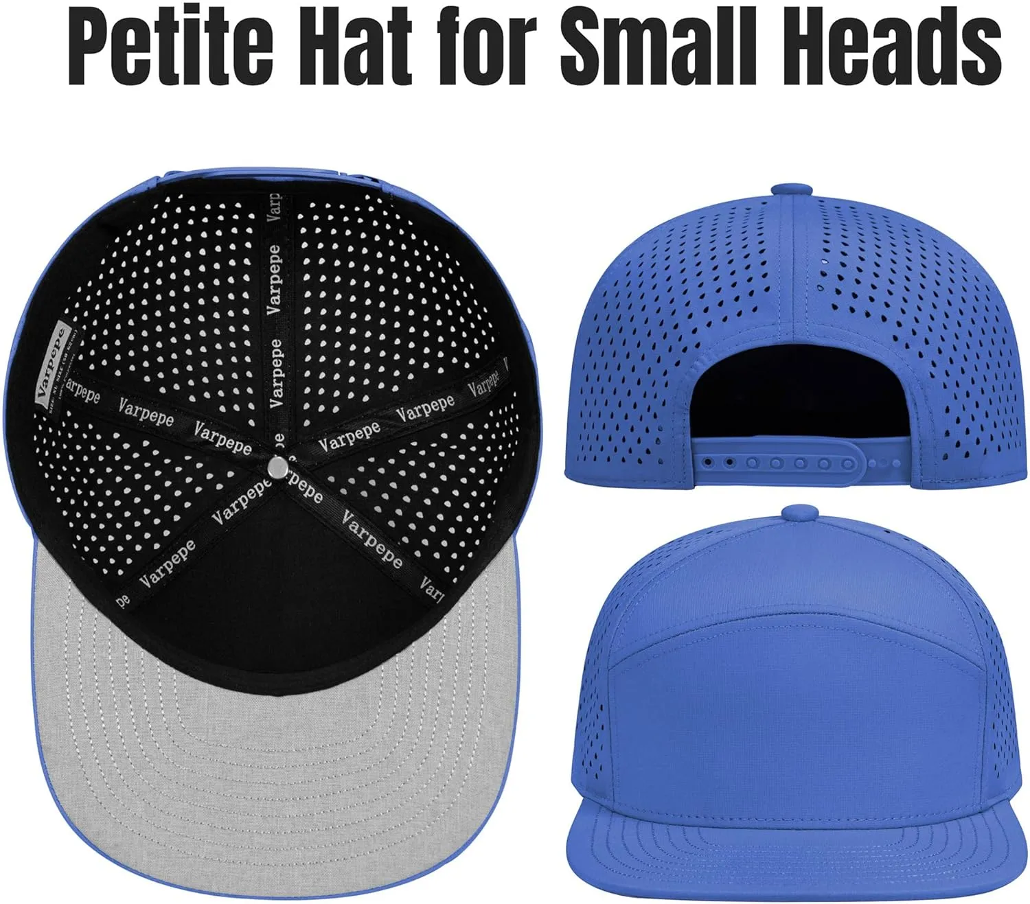 Performance Snapback Hats for Men Women,Flat Bill Cap,Golf,Running,Workout