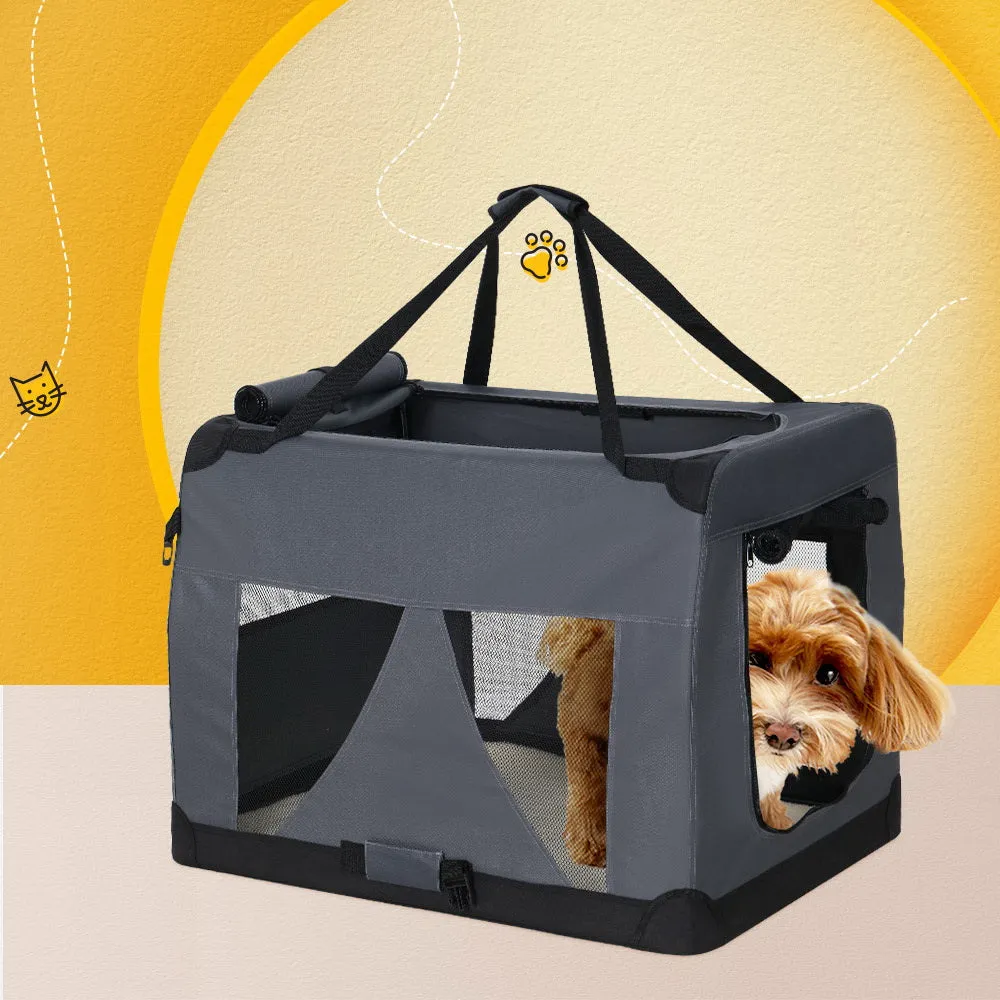 Pet Carrier Soft Crate Dog Cat Travel 60X42Cm Foldable Car M