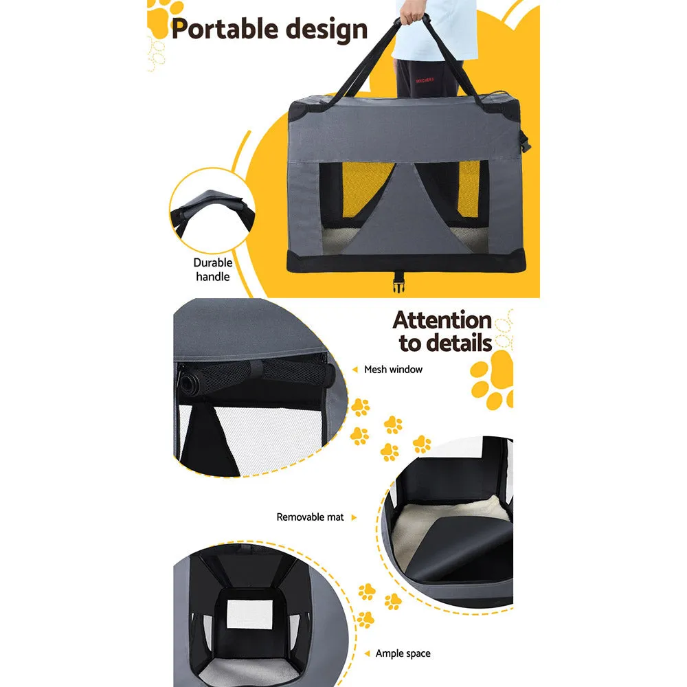 Pet Carrier Soft Crate Dog Cat Travel 60X42Cm Foldable Car M