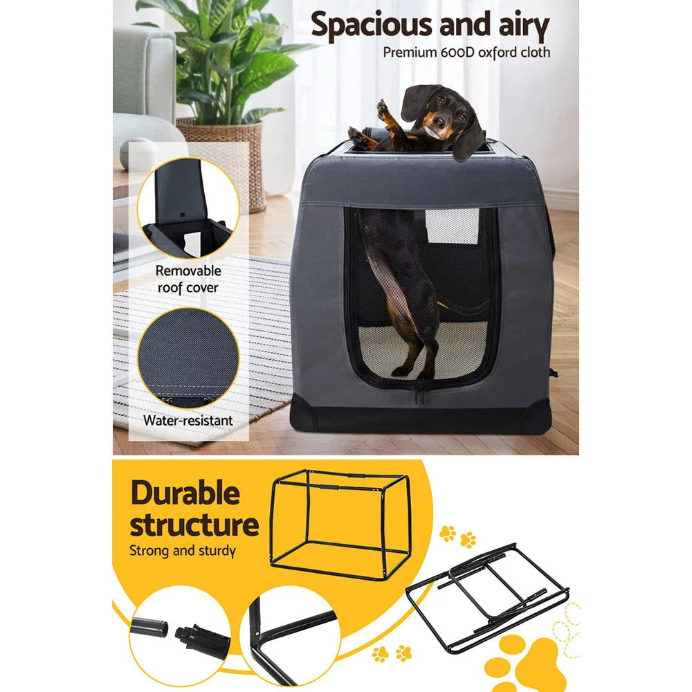 Pet Carrier Soft Crate Dog Cat Travel 60X42Cm Foldable Car M