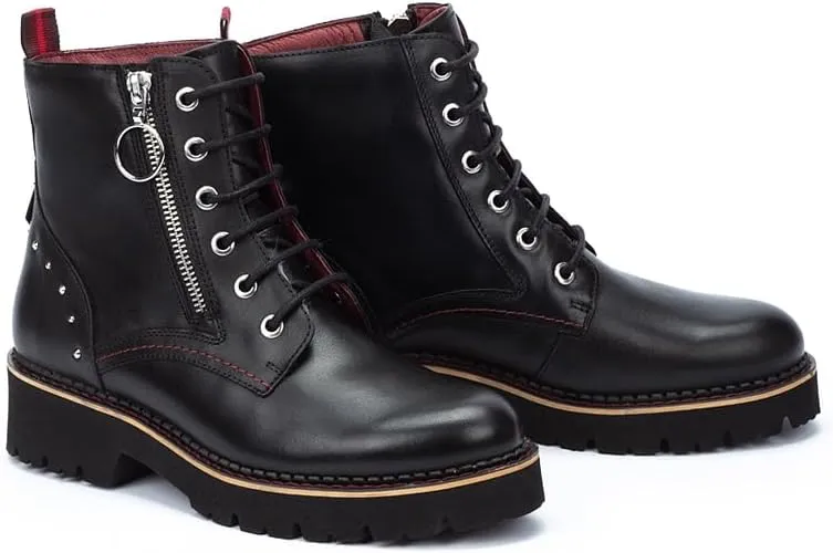 PIKOLINOS Flat Ankle Boots Leather Vicar for Woman