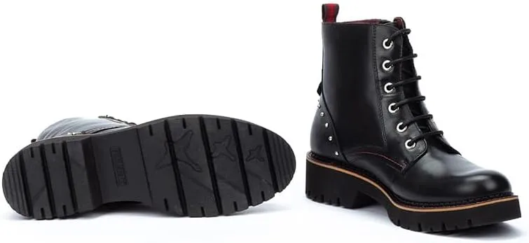PIKOLINOS Flat Ankle Boots Leather Vicar for Woman