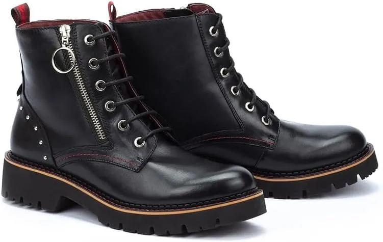 PIKOLINOS Flat Ankle Boots Leather Vicar for Woman