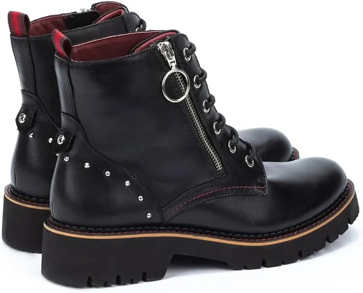 PIKOLINOS Flat Ankle Boots Leather Vicar for Woman