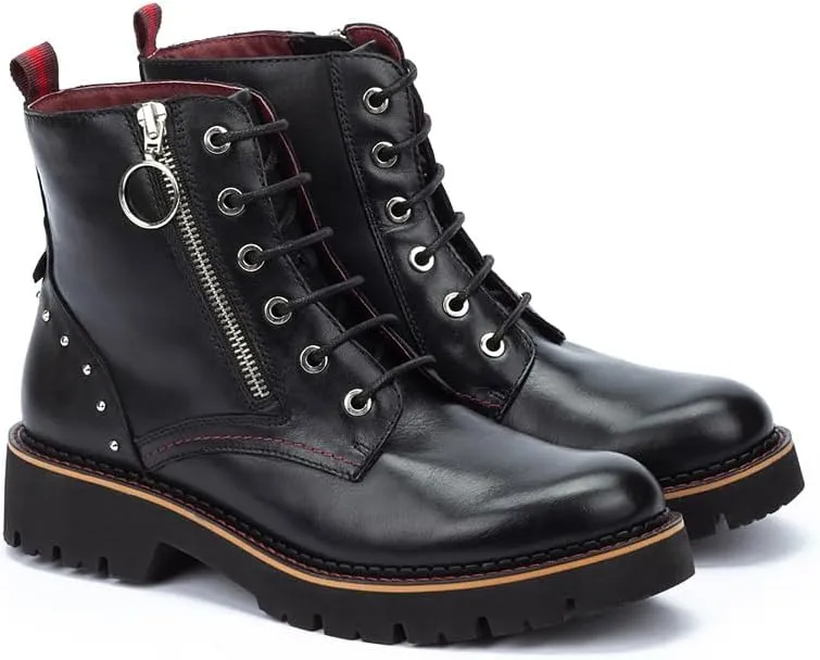 PIKOLINOS Flat Ankle Boots Leather Vicar for Woman