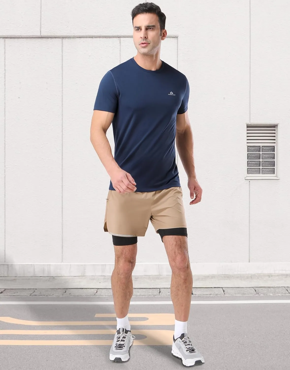 Pioneer Camp Men's Workout Gym Shirts Moisture Wicking Athletic Performance T-Shirts Quick Dry Running Active Top Tees