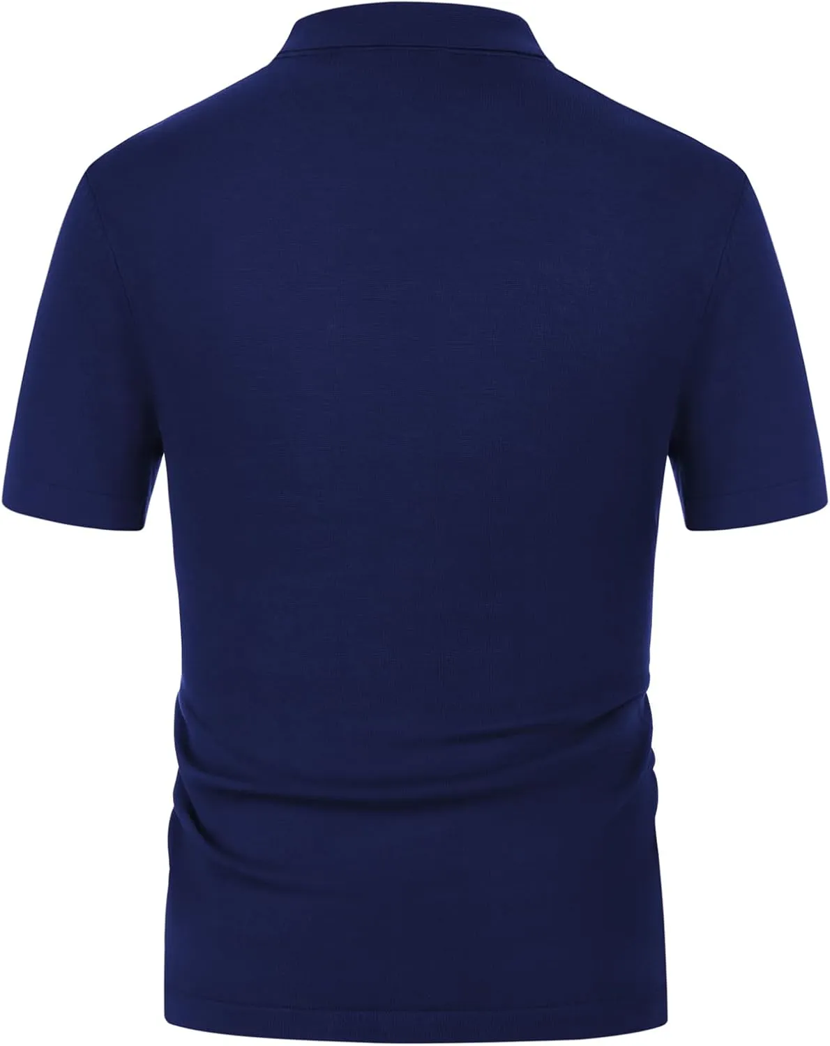 PJ PAUL JONES Men's Contrast 70s Vintage Polo Shirts Short Sleeve Knitwear