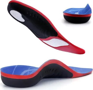 Plantar Fasciitis Insoles for Women Men Arch Support Insoles for Flat Feet, Heel Spurs & Standing All Day– Orthotics Cushioned Shoe Inserts for Work Boots, Plantar Fasciitis Relief – Gel & Memory Foam