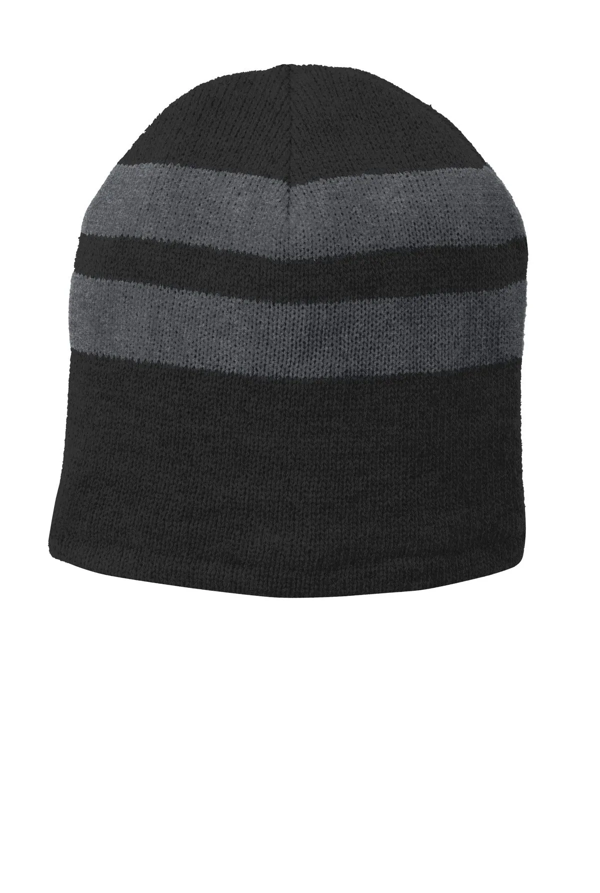 Port & Company Fleece-Lined Striped Beanie Cap