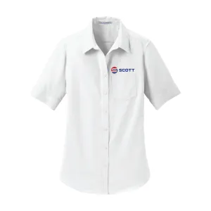 Port Authority® Ladies Short Sleeve SuperPro™ Oxford Shirt