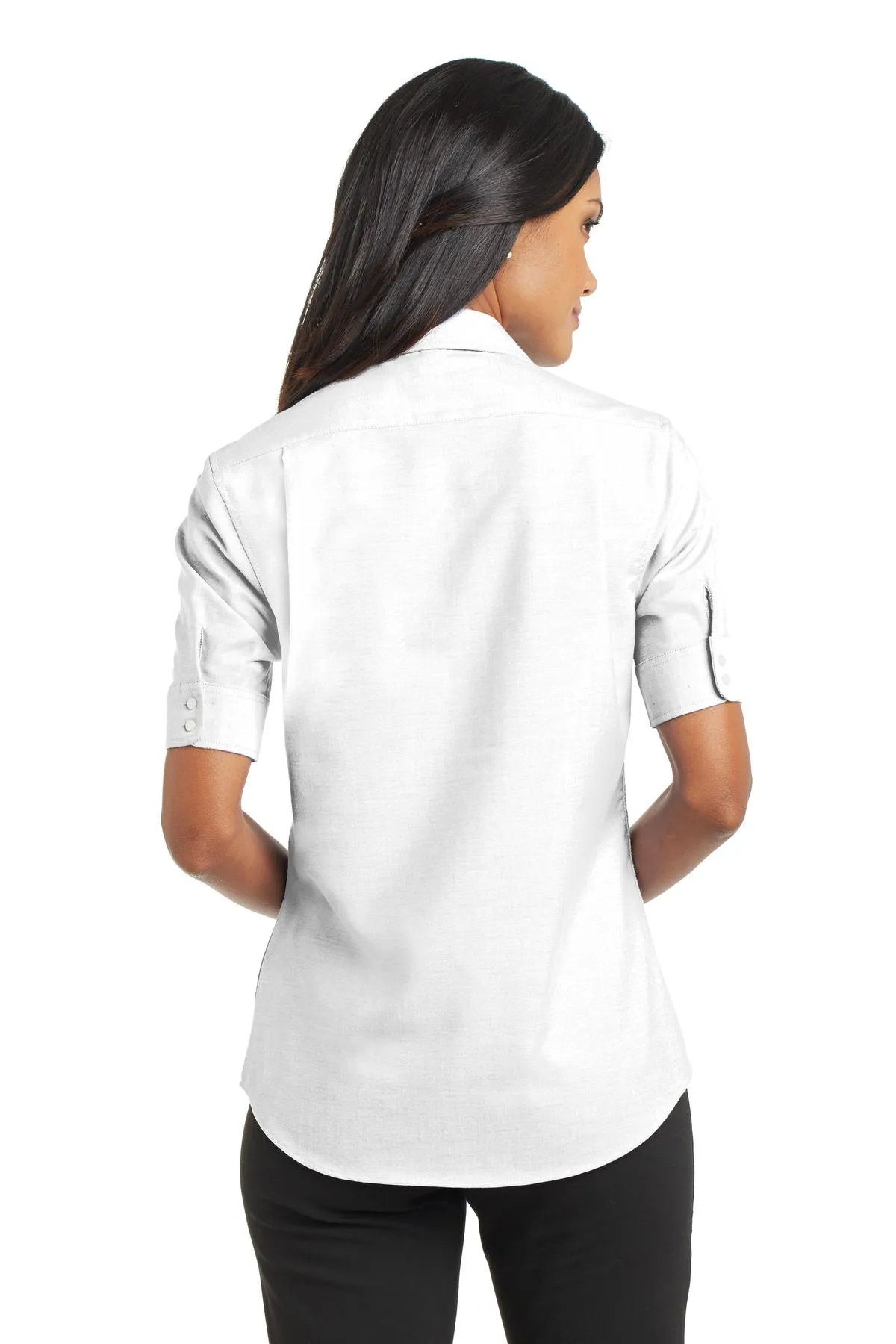 Port Authority® Women's Short Sleeve SuperPro Oxford Shirt