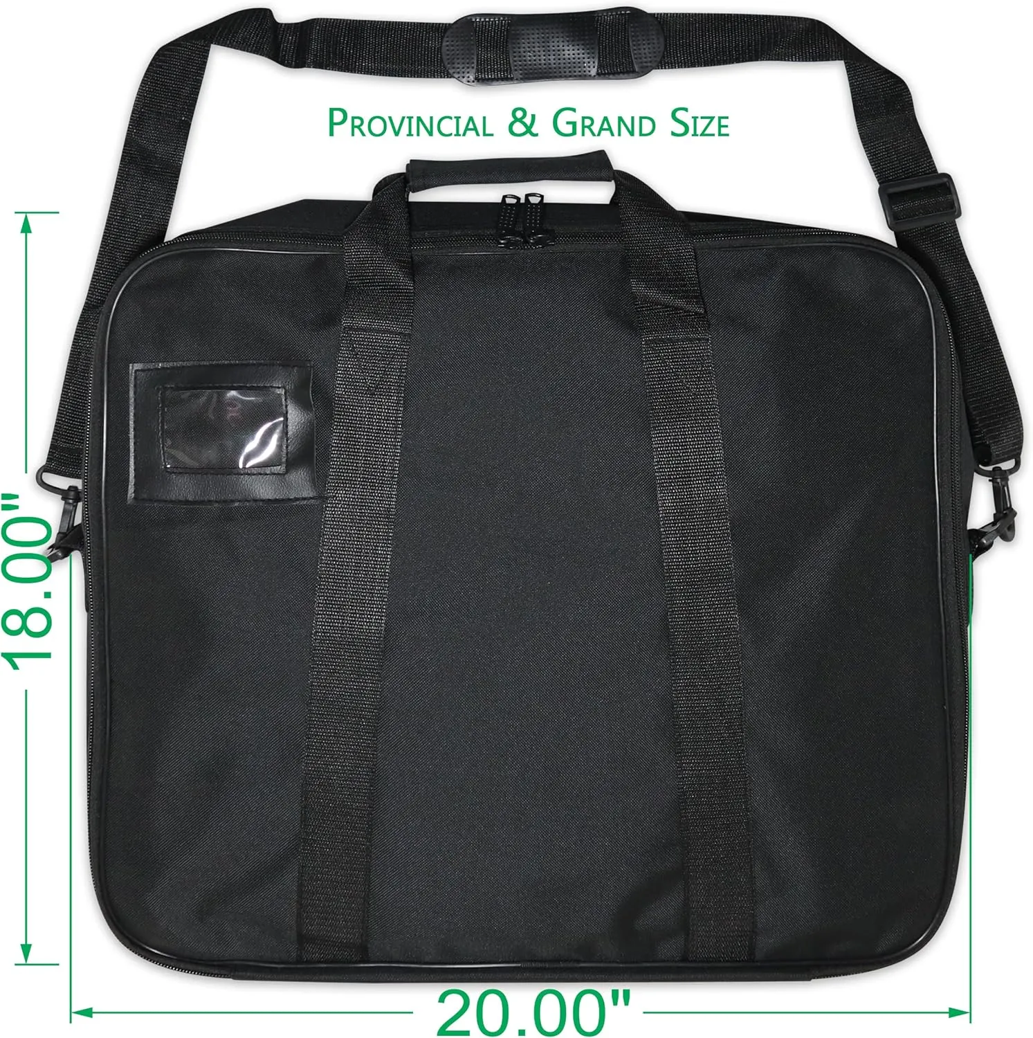 Premium Masonic Apron Carrying Case MM/WM Size Black, Lightweight Soft Waterproof | Freemason Bags & Cases