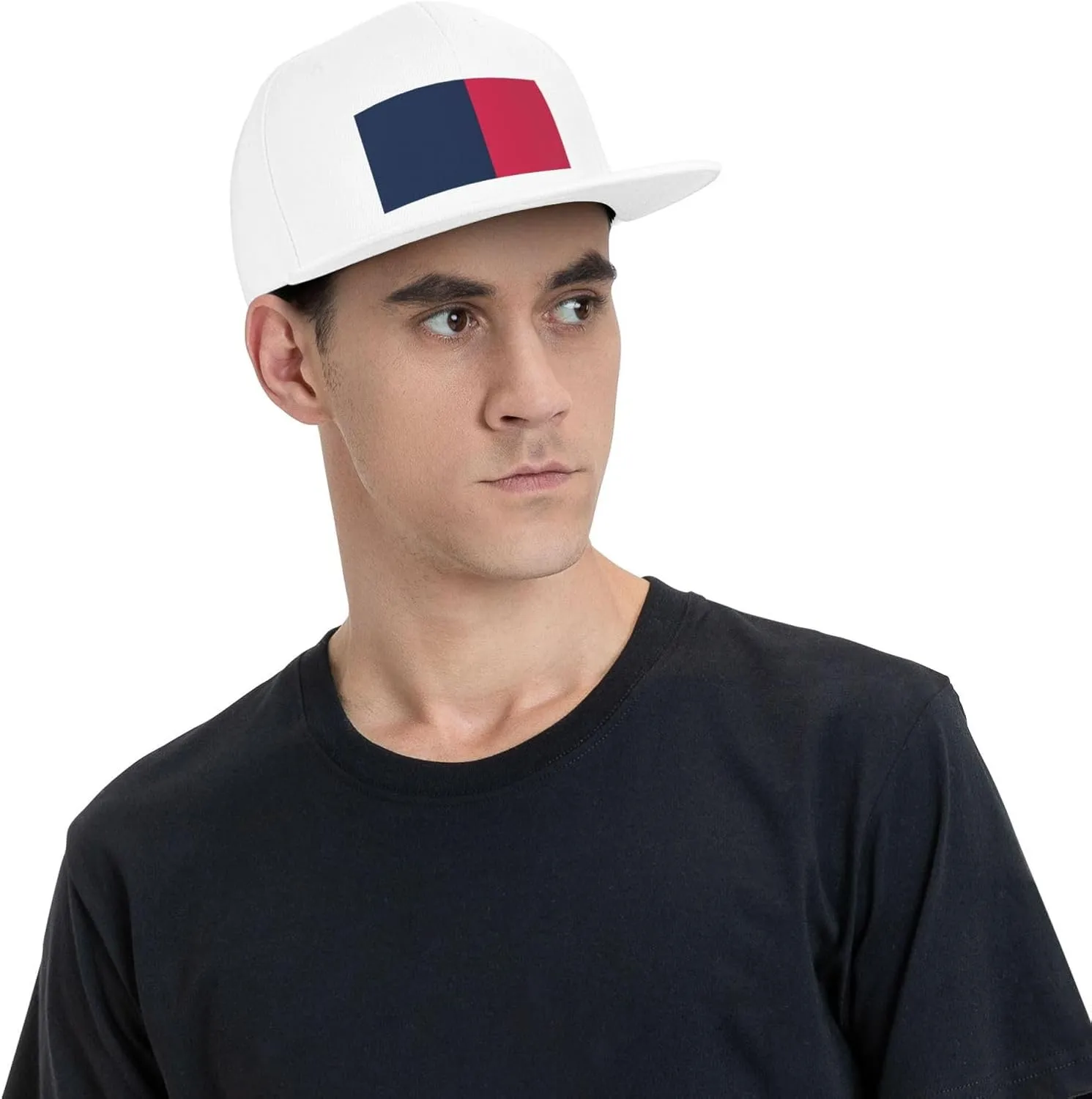 Proposed Flag for Saint Paris, Ohio Snapback Hat Adjustable Flat Bill Brim Baseball Cap for Men Women Hats