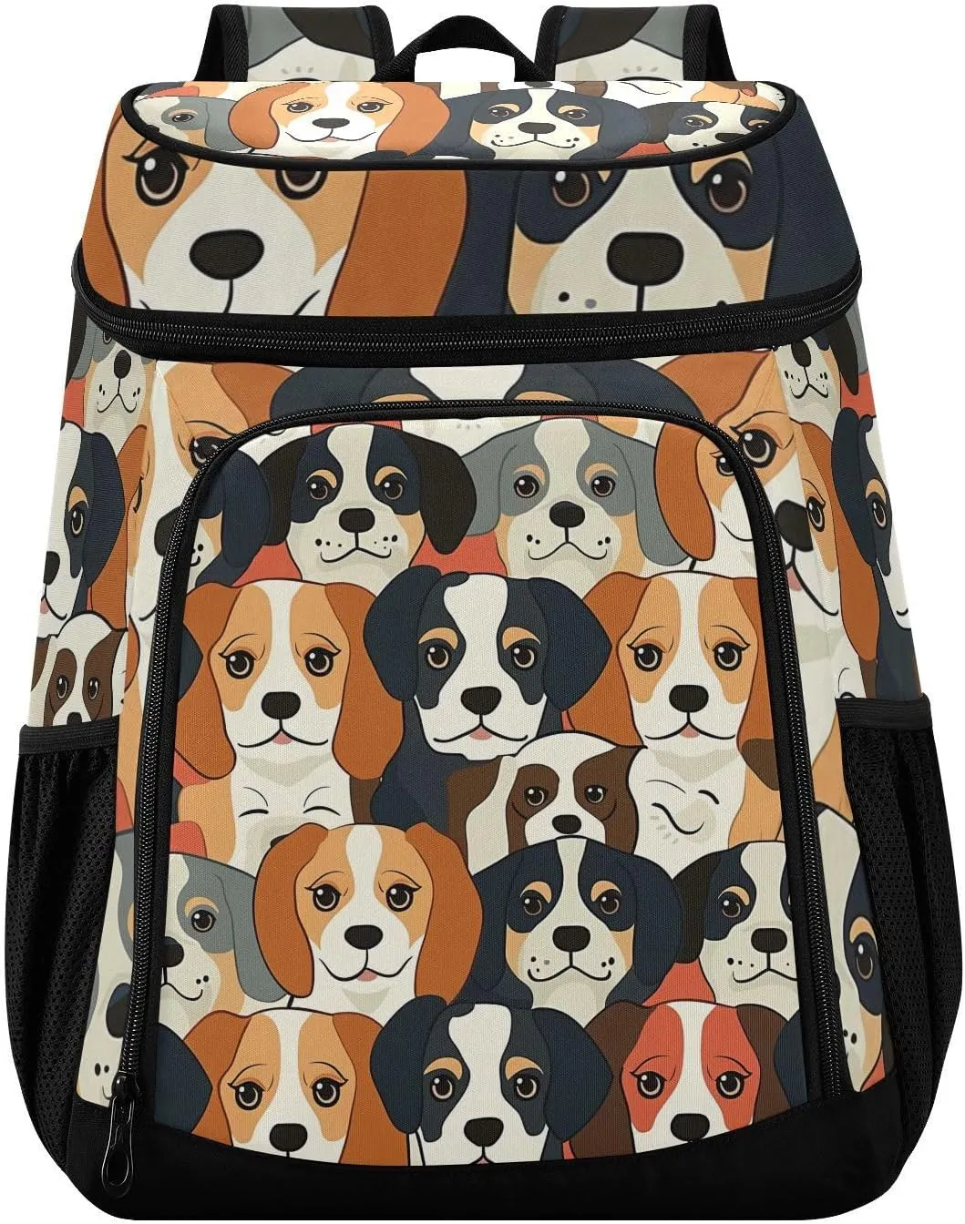 Puppy Cute Dog Cooler Backpack Cooler Insulated Leak Proof Lunch Backpack 36 Cans Waterproof Soft for Men Women Picnic Hiking Camping Beach