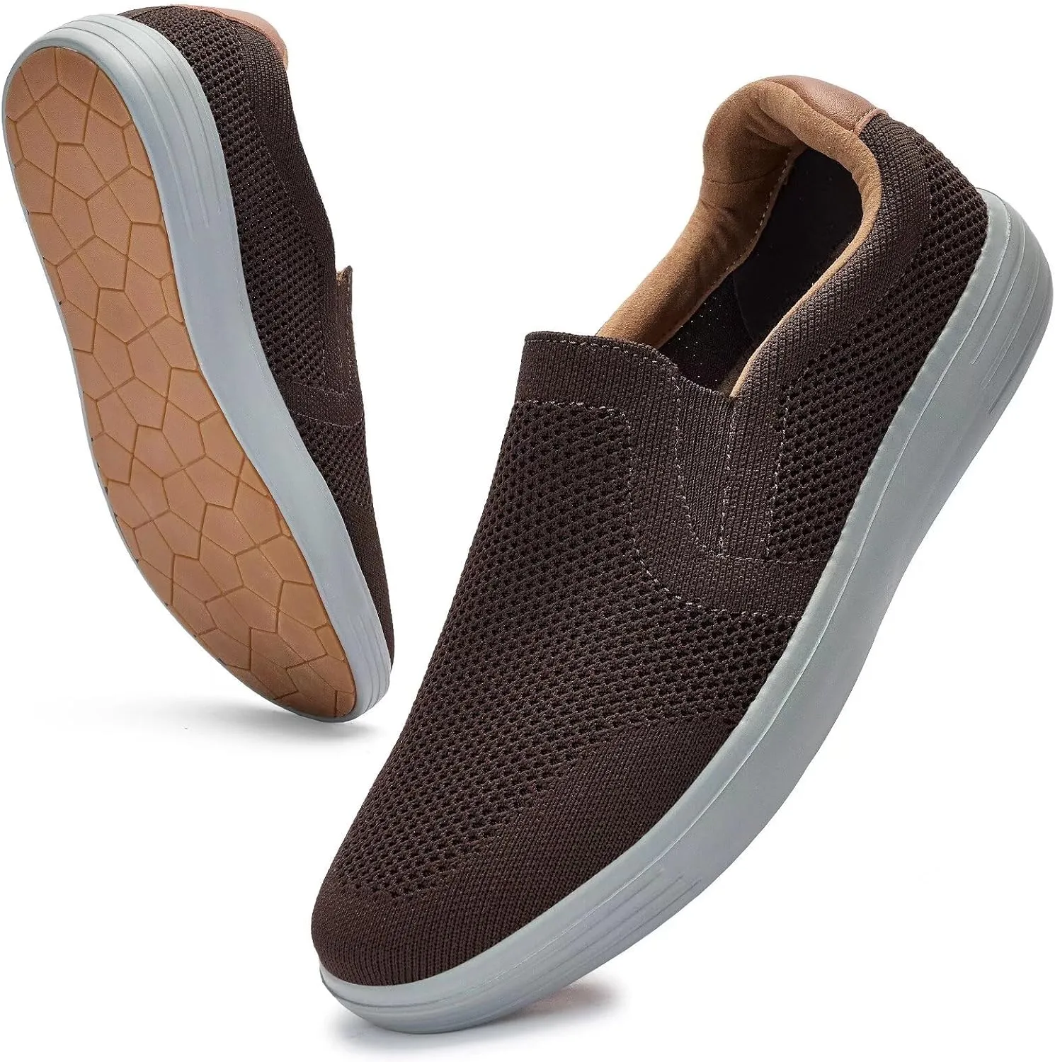Puxowe Men's Casual Slip On Walking Shoes Mesh Comfortable Loafer