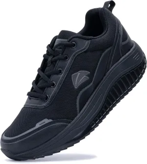 QAUPPE Men's Shoes Walking Arch Support Orthotic Sneakers Plantar Fasciitis Wide Tennis Shoes for Heel and Foot Pain Relief