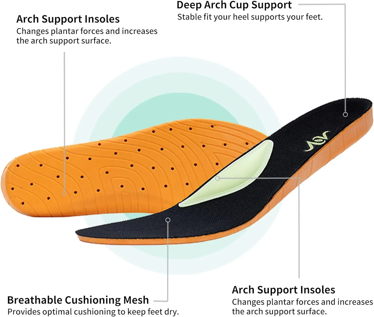 QAUPPE Men's Shoes Walking Arch Support Orthotic Sneakers Plantar Fasciitis Wide Tennis Shoes for Heel and Foot Pain Relief
