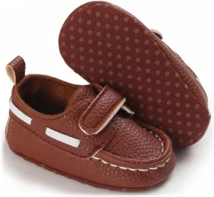 QIETION Baby Boys Girls Oxford Shoes PU Leather Soft Sole Sneakers Anti-Slip Toddler Ankle Boots Infant Walking Shoes