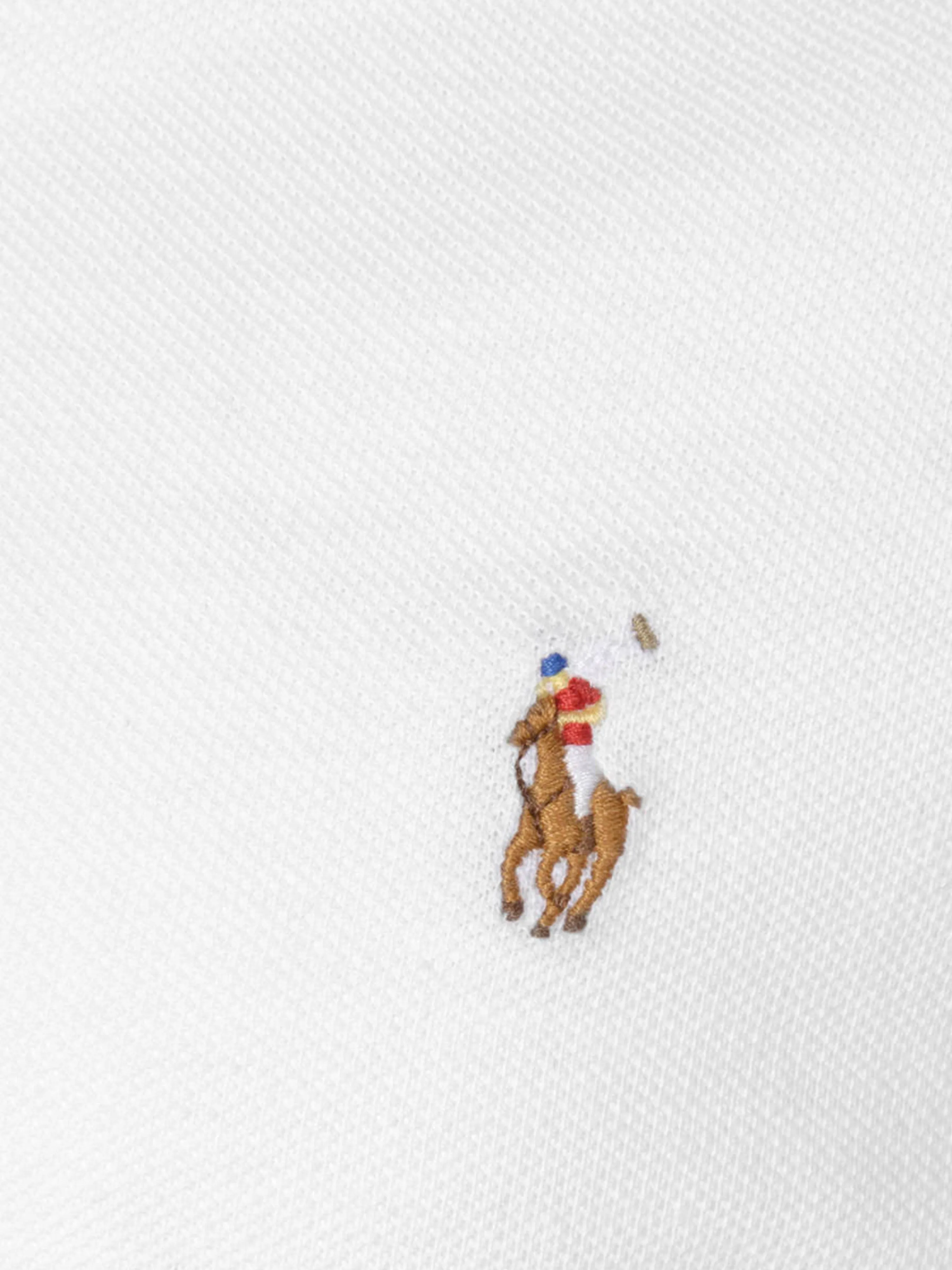 Ralph Lauren Boys White Cotton Pique Oxford Shirt
