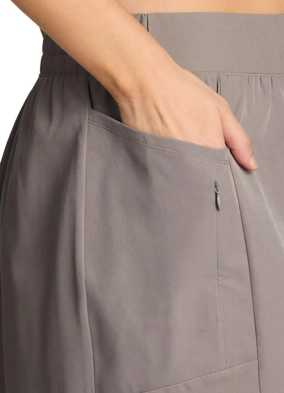 RBX Active Women's Plus Size Stretch Woven Athletic Skort with Attached Bike Short and Pockets