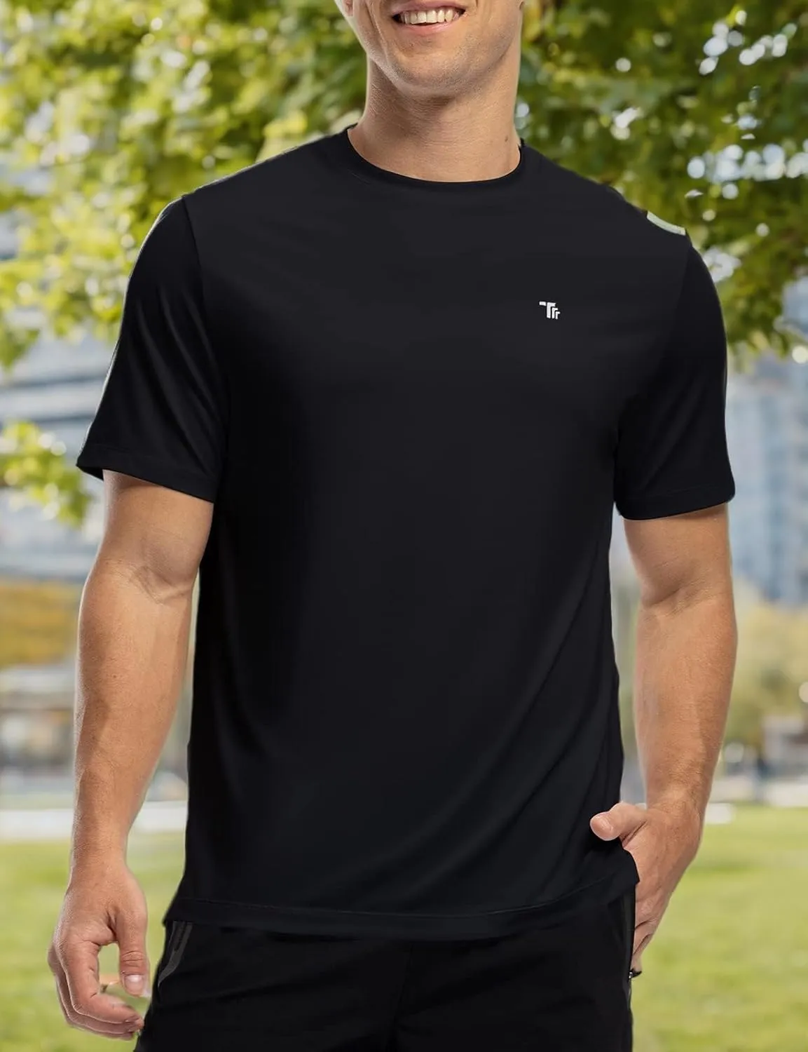 Rdruko Men's Dry Fit Workout Shirts Moisture Wicking Short Sleeve Athletic Running Gym Active T Shirts