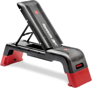 Reebok Fitness Adjustable Weight Bench and Workout Deck: Multipurpose Fitness Home Gym Bench for All Types of Training, 20  Bench Configurations