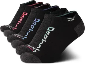 Reebok Womens Low Cut Socks - 6 Pack Cushioned Performance Stretch Moisture Wicking Athletic No Show Socks for Women (4-10)