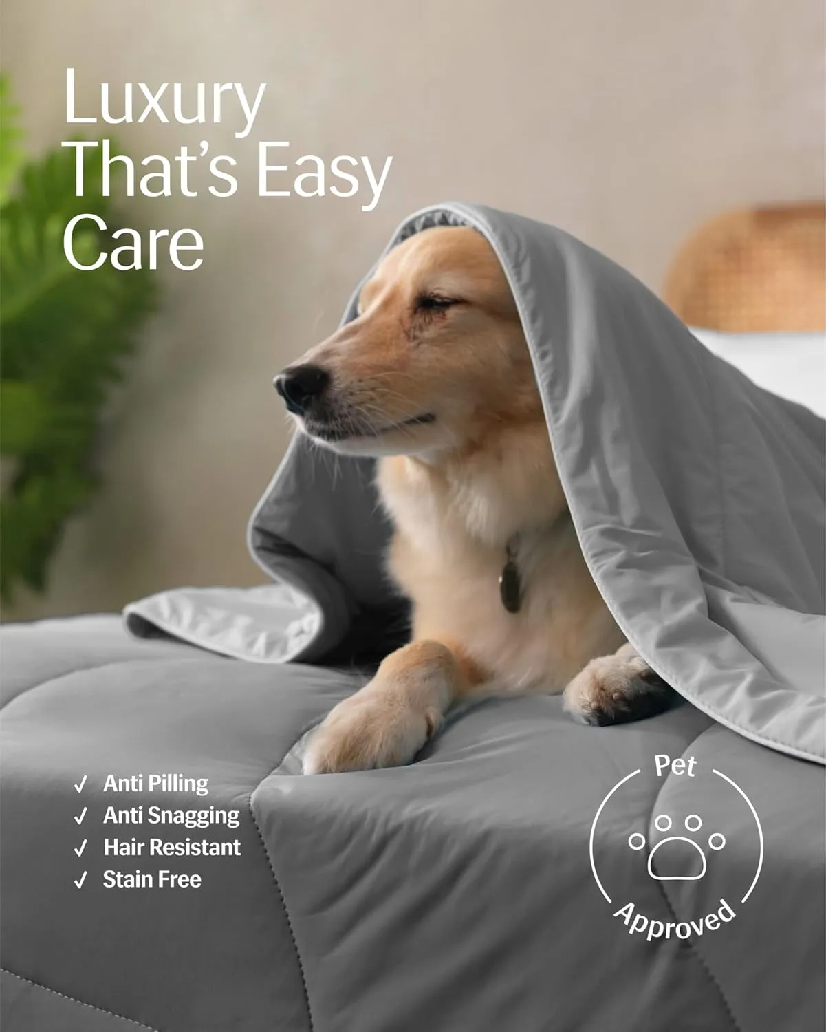 REST® Evercool® Cooling Comforter, Full/Queen, Blanket for Hot Sleepers, All Season Bedding to Keep Cool for Night Sweats, Breathable Lightweight Blanket, 90"x90" Inches, Cool Gray