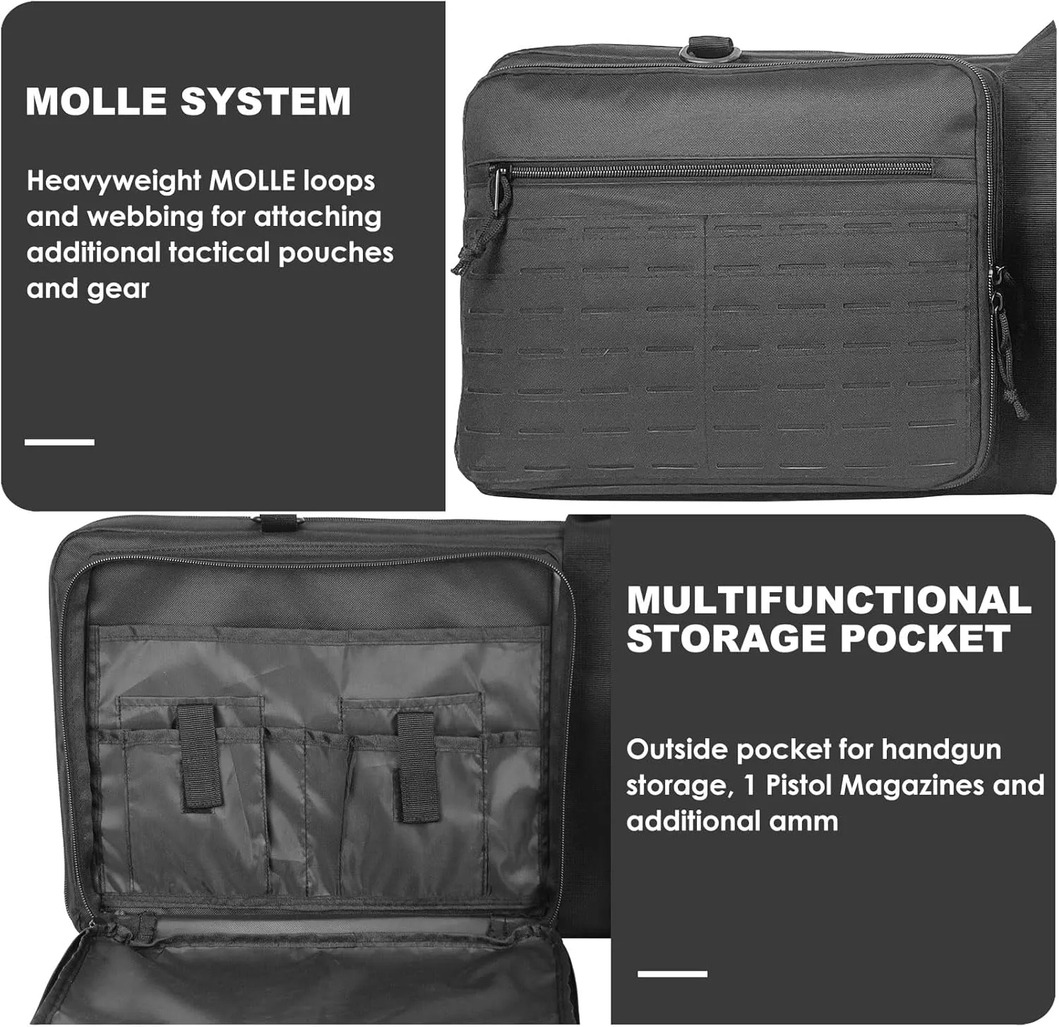Rifle Case Soft Gun Bag Long Shotgun Cases for Pistol Firearm Storage and Transport Tactical Rifle Bag for Hunting Shooting Range