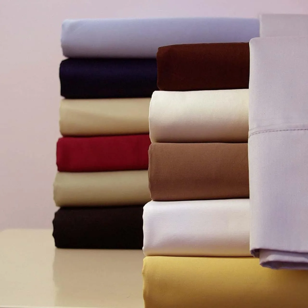 Royal Hotel Bedding Luxury Heavyweight 1000 Thread Count 4pc Bed Sheet Set 100% Cotton Material, Cool - Durable, Soft and Breathable Deep Pocket Sheets in King Size, Sage-Green
