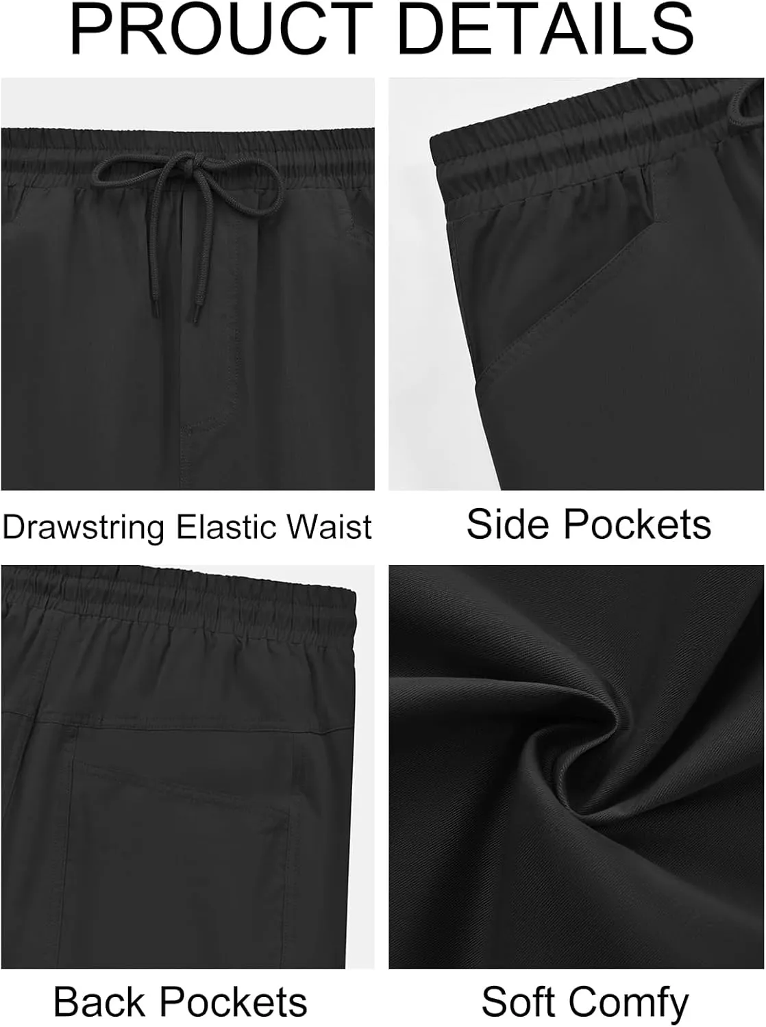 Runcati Mens Harem Capri Pants Casual Elastic Waist Cotton 3/4 Shorts Summer Beach Yoga Tapered Trousers